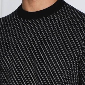 Men's Boss Lacrimo Sweater. Black/gray Size L